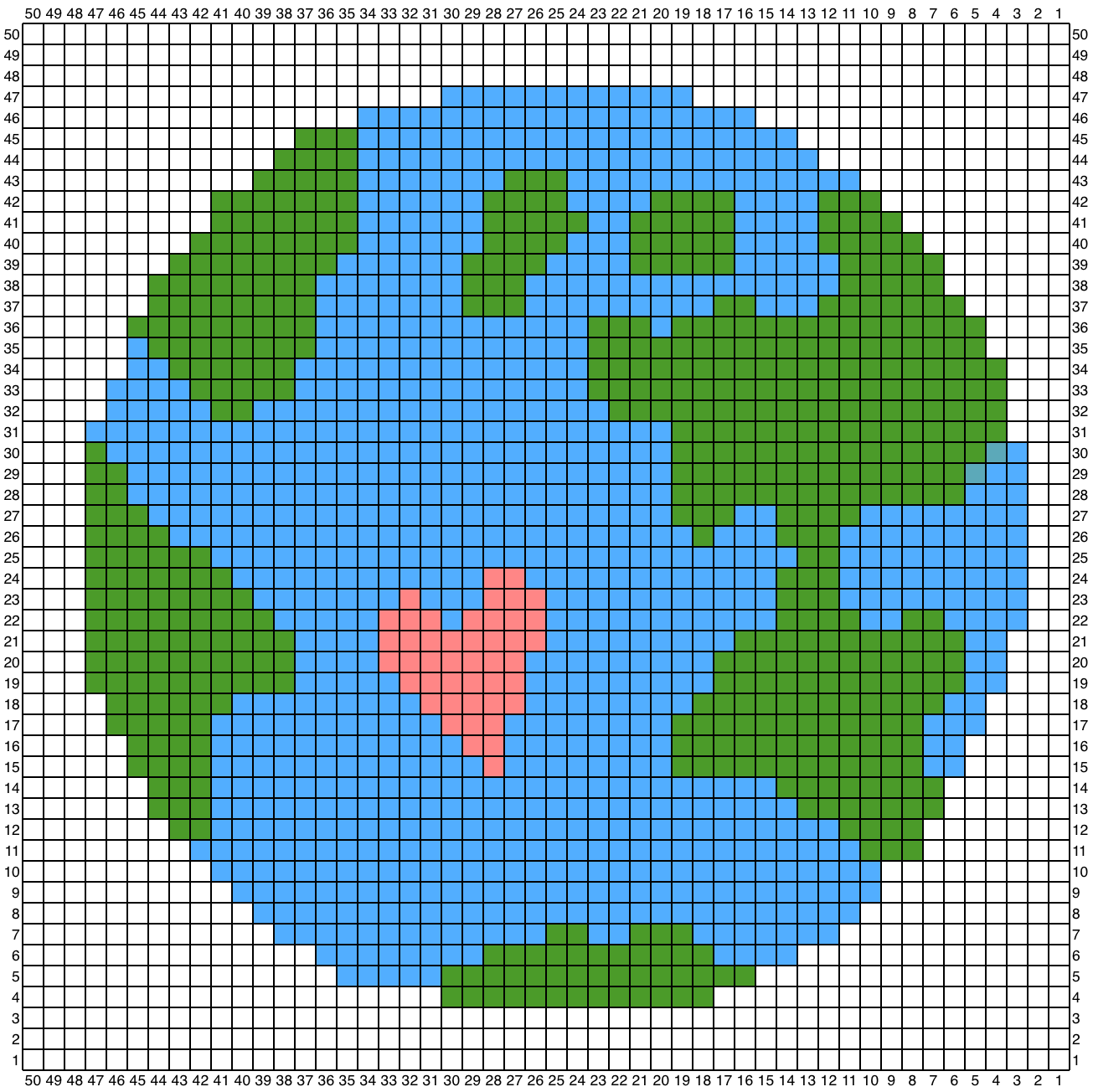 Pixelated Earth image symbolizing automatic image to knitting chart conversion