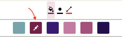 Click the active color to open the full color palette